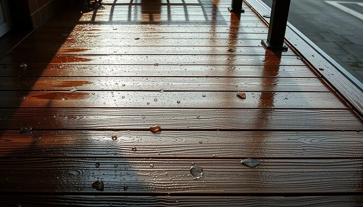 Efectos del clima en materiales de exterior con lluvia y exposición solar