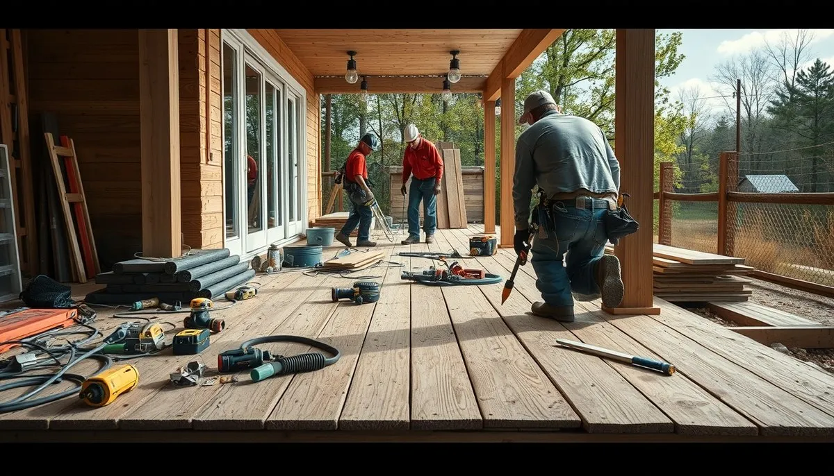 Instalación de tarima exterior con juntas de expansión y sistemas flexibles