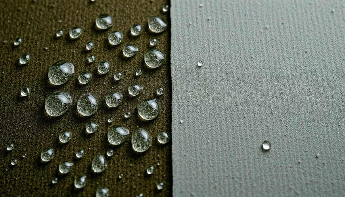 Comportamiento del agua en PVC vs WPC mostrando resistencia y absorción